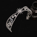 Bridal Crown Headdress Rhinestone Zircon Headband Light Luxury Wedding Wedding Accessories - Nioor