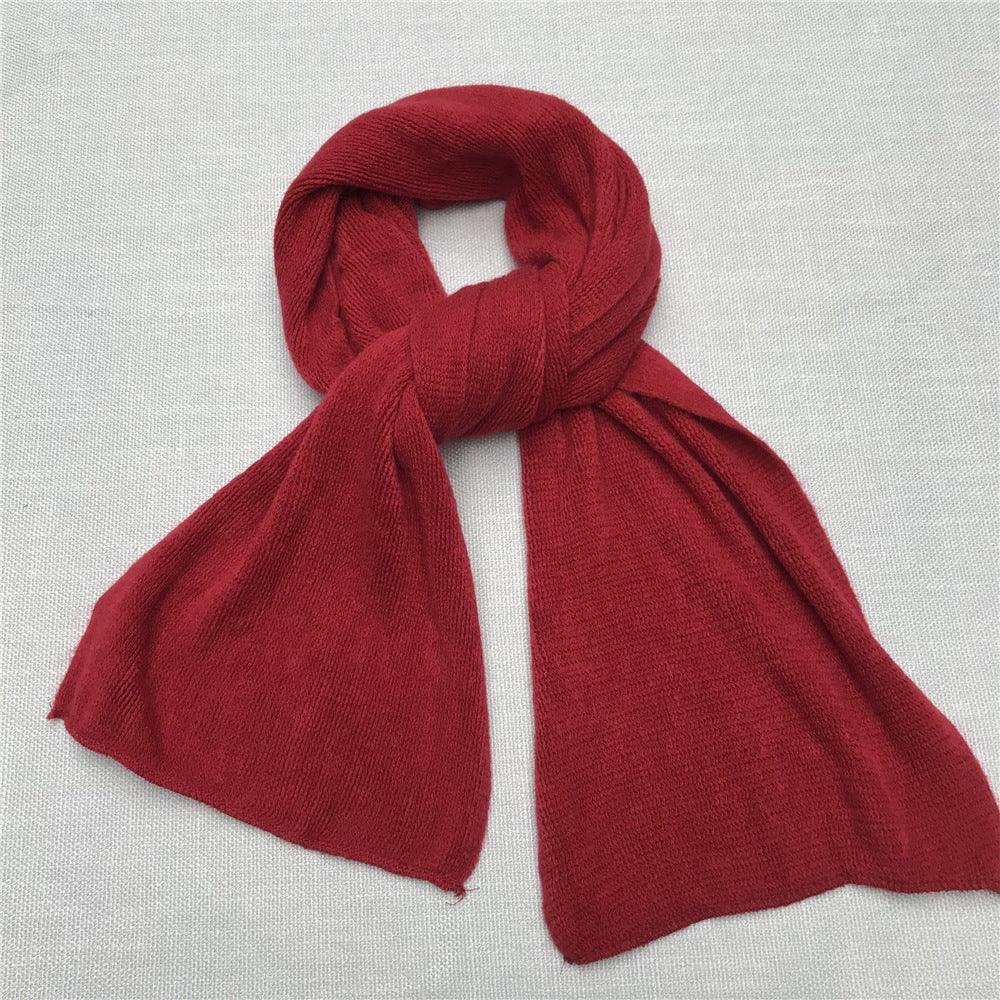 Winter Men's Solid Color Scarf Women's Shawl - Nioor