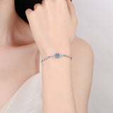 Adjustable S925 Sterling Silver 1 Karat Bracelet For Women