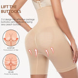 Button Adjustment Seamless Straight Angle Plus Size Body Shaping Pants - Nioor