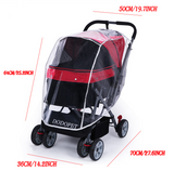 Pet Stroller Rain Cover Baby Stroller Raincoat Dog Stroller Rain Cover Wind Cover