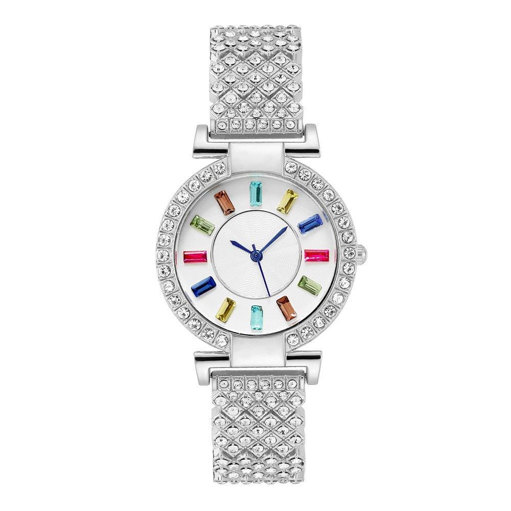 New Big Colorful Crystals Women's Watch - Nioor