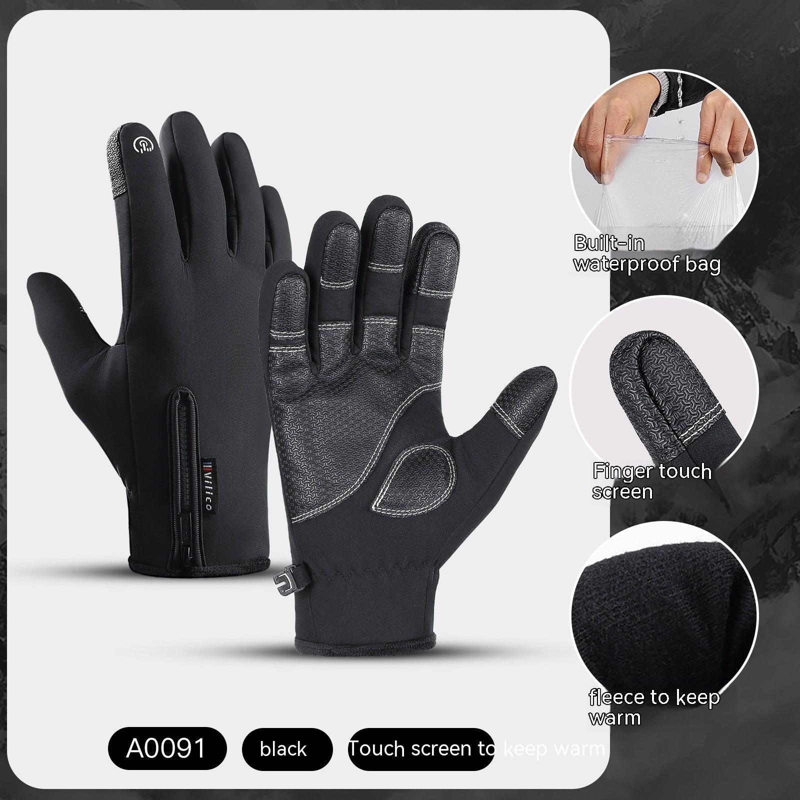 Men's Fashion Outdoor Cycling Warm Gloves - Nioor