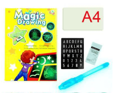 Educational Toy Drawing Pad 3D Magic 8 Light Effects Puzzle Board Sketchpad - Nioor