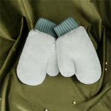 New Candy-colored Rabbit Plush Halter Gloves - Nioor