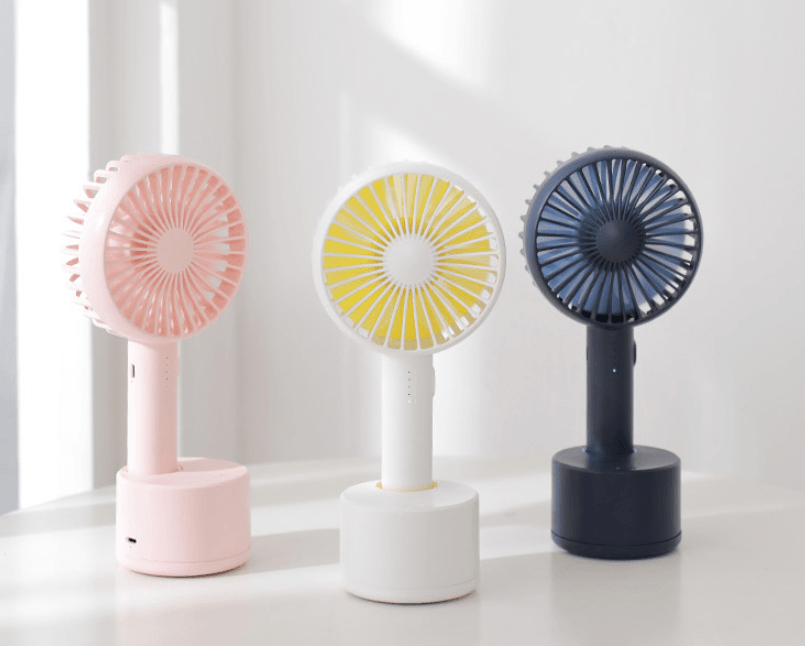 explosion desktop fan can shake the head handheld mini fan portable accompanying USB charging OEM OEM - Nioor