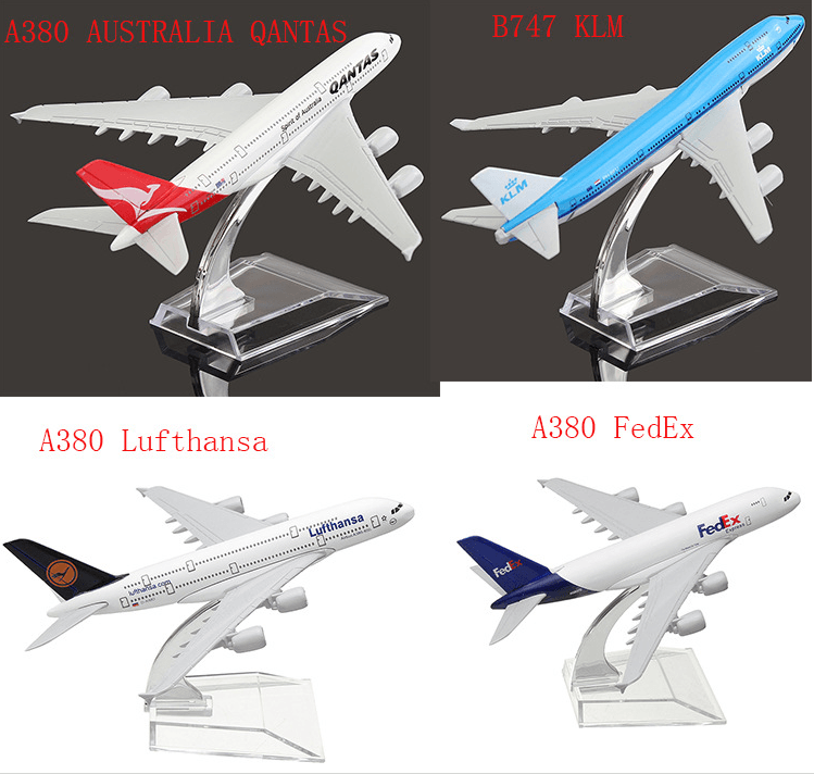 Civil Aviation Aircraft Model Alloy International Airbus Model Simulation Office Aircraft Model Decoration - Nioor