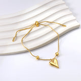 Gold Lucky Star Love Stainless Steel Bracelet