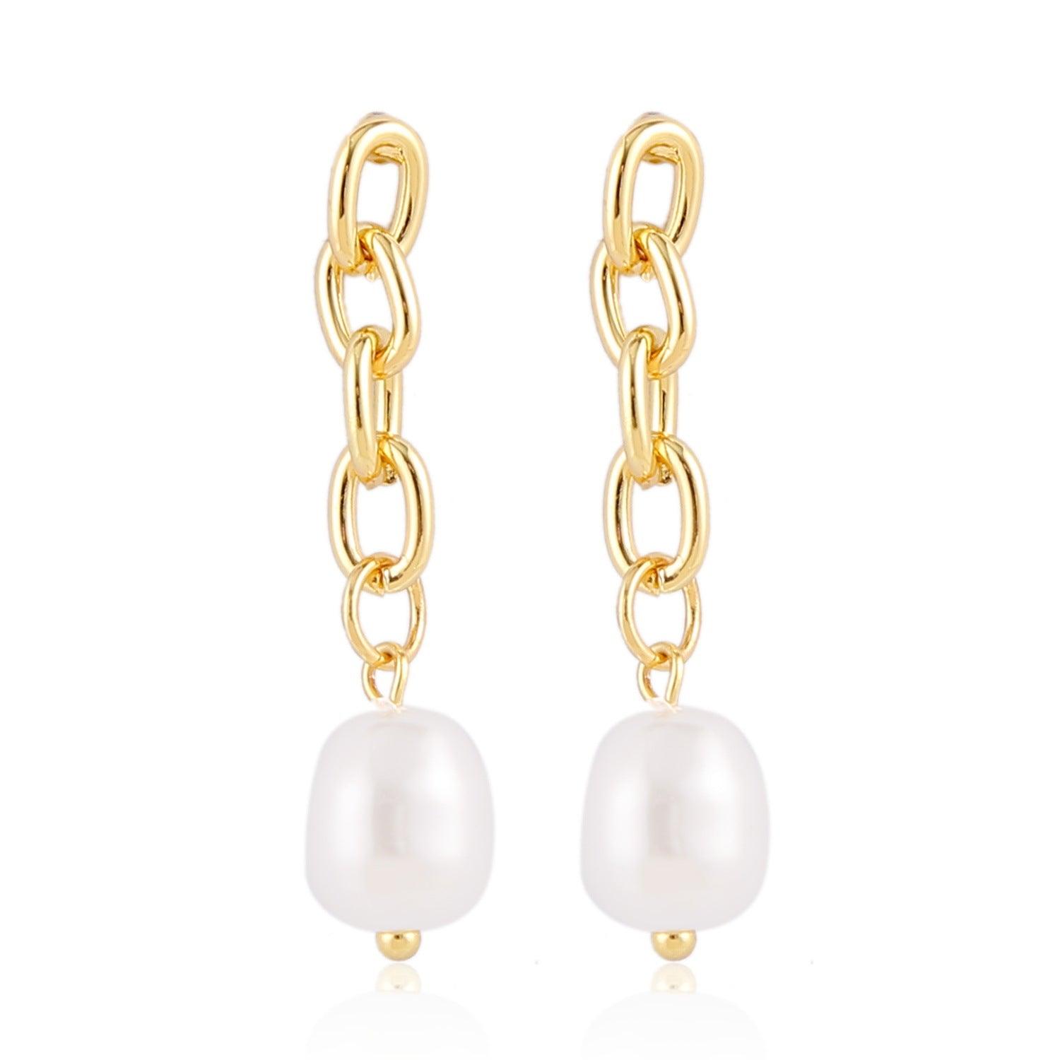 Ladies New Exquisite Pearl Earrings - Nioor