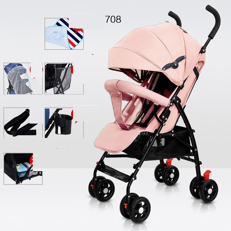 Sit And Lie Down Baby Portable Folding Simple Trolley - Nioor