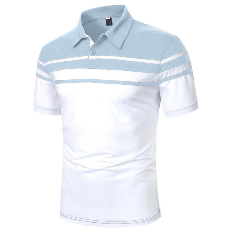 Men's Striped Polo Short Sleeve - Nioor