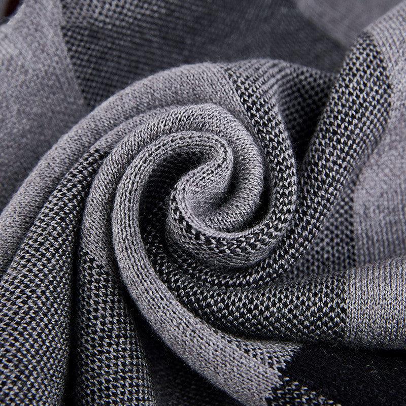 Men's Wool Knitted Scarf British Style - Nioor