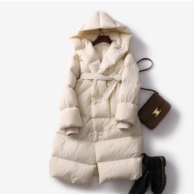 Women's Long Down Jacket Coat - Nioor