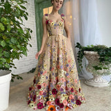 Sevintage Exquisite 3D Flowers Prom Dresses Sweetheart - Nioor