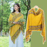 Autumn And Winter New Ethnic Style Shawl Travel Tassel Cloak - Nioor