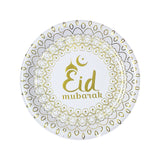 Muslim Eid Tableware Bronzing Disposable Paper Plate Paper Cup Decoration