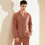 Men's Casual Long Sleeved Trousers Pajamas - Nioor