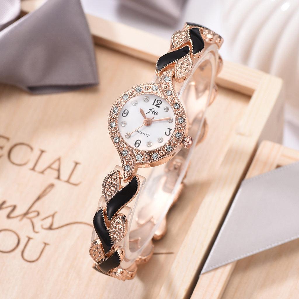 Fashionable All-match Women's Love Strap Diamond Watch - Nioor