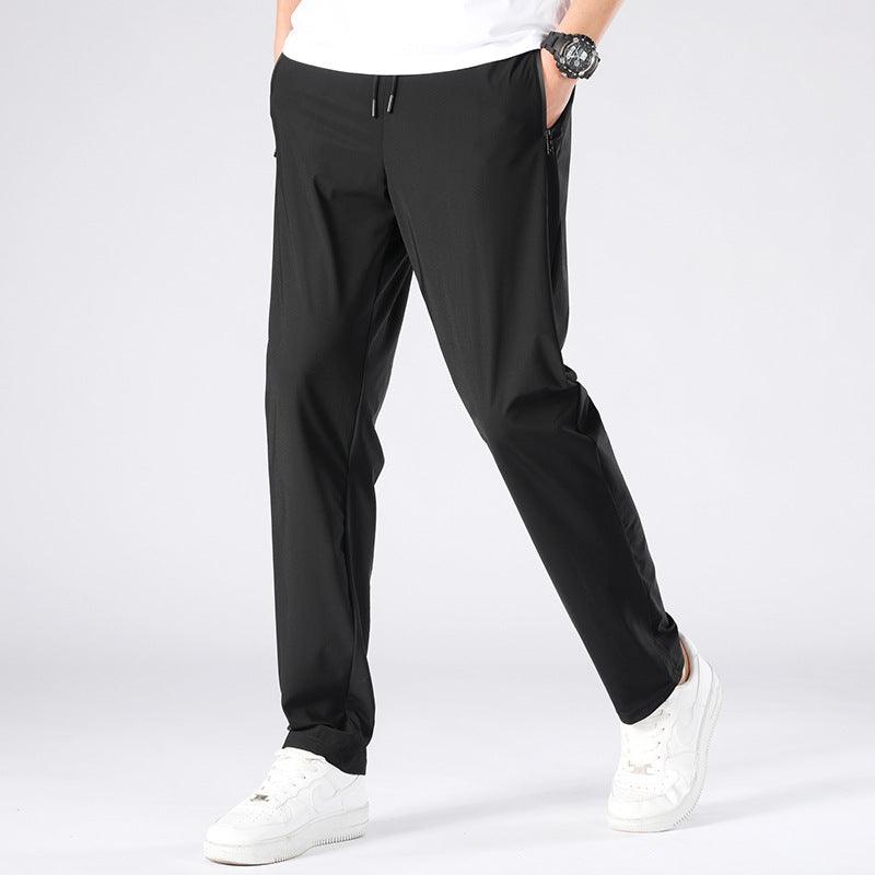 Men's Summer Plus Size Ice Silk Quick-drying Sports Pants - Nioor