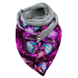 Versatile Thickened Simple Warm Shawl Fashionable Printed Scarf - Nioor