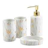 Bathroom Marble Bathroom Wash Kit Ceramic - Nioor