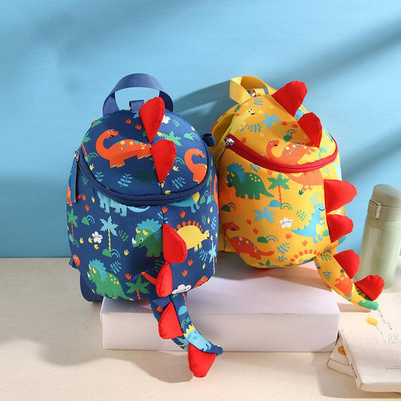 Children's Anti-lost Cartoon Dinosaur School Bag Kindergarten Backpack - Nioor