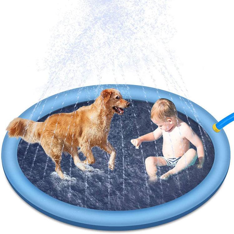 Non-Slip Splash Pad For Kids And Pet Dog Pool Summer Outdoor Water Toys Fun Backyard Fountain Play Mat - Nioor