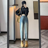 Women's Fashion High Waist Velvet Padded Harem Jeans - Nioor