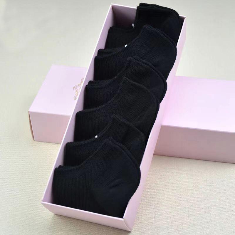 Women's Low-cut Athletic Socks Sweat-absorbent Short Waist Female Cotton Socks - Nioor