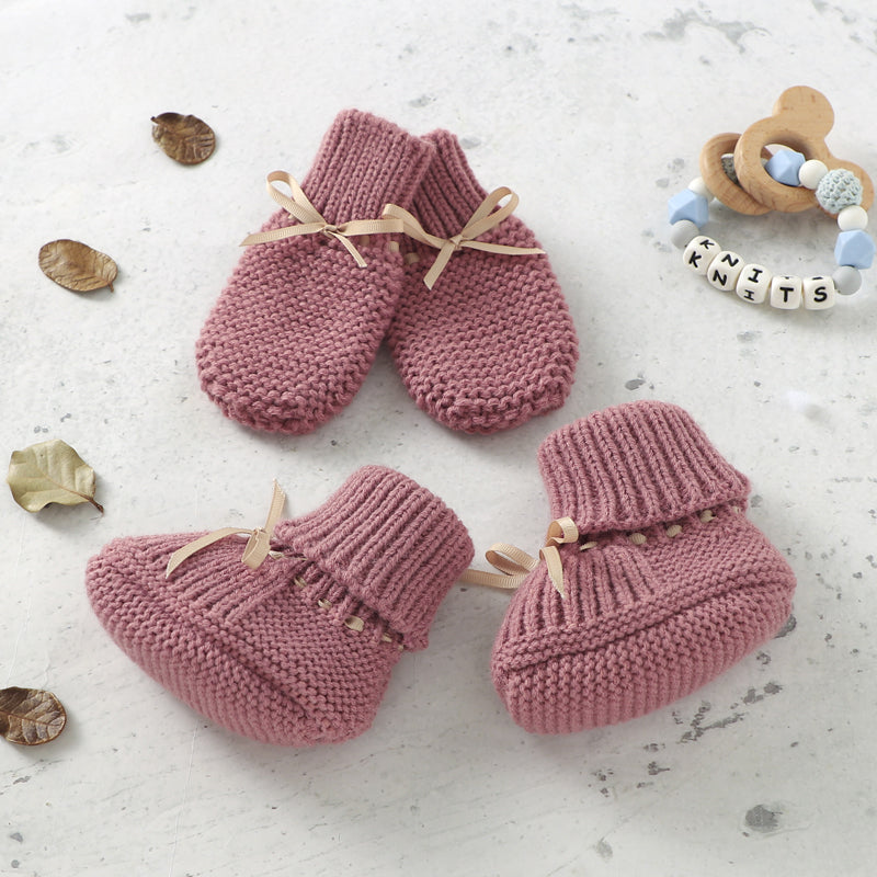 Baby Shoes Glove Set Knitted Newborn