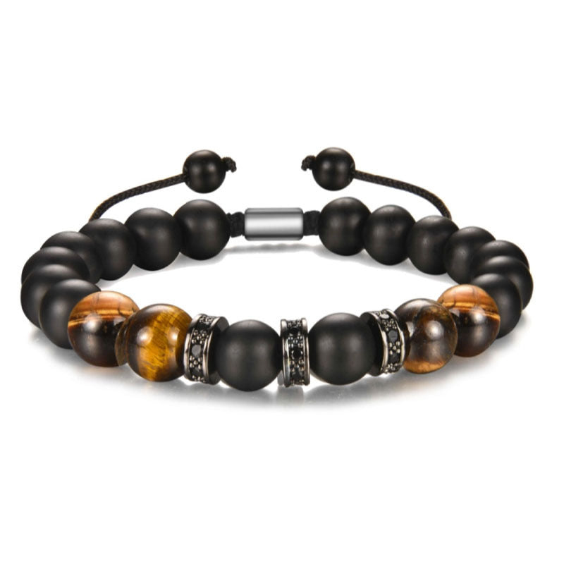 Men's Football Beaded Woven Bracelet