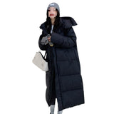 Fashion Long Hooded Stand Collar Coat For Women - Nioor