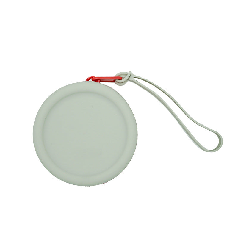 New Round Silicone Coin Purse Portable Data Cable Headset Silicone Storage