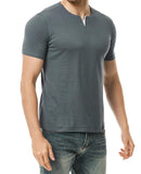 Men's V-neck Fashion Short Sleeve Cotton - Nioor