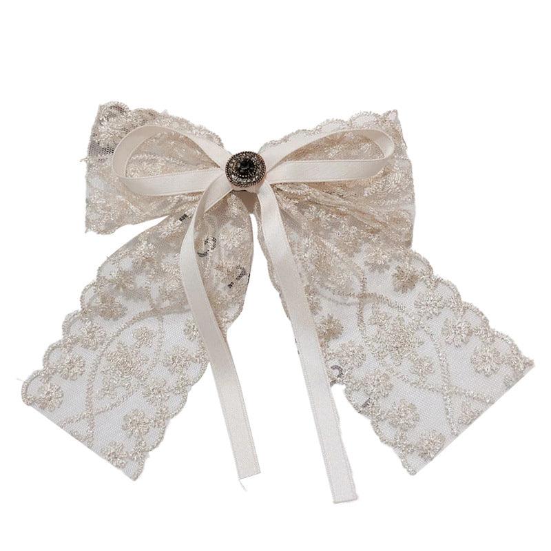 New Lace Bow Barrettes Women - Nioor