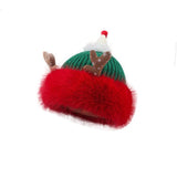 Christmas Antlers Knitted Hat Plush - Nioor