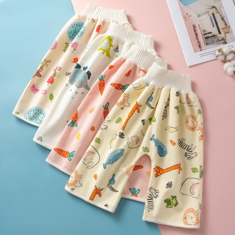 Waterproof Skirt Children's Absorbent Leak-proof High Waist