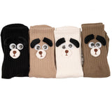 Women's Long Thin Cotton Funny Puppy Ears Tube Socks - Nioor