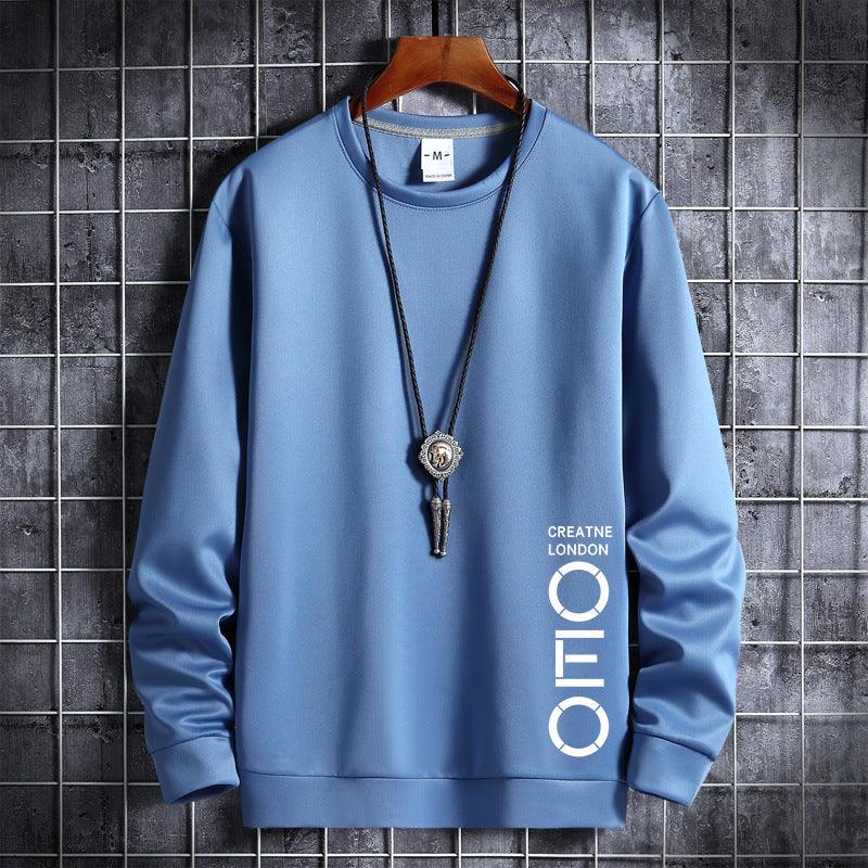 Thin Round Neck Sweater Men's Korean Hipster Sports Hoodie Male Student Coat Men - Nioor