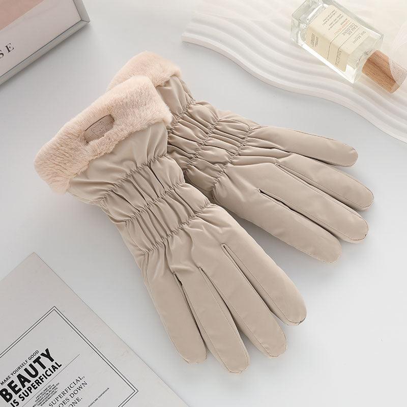 Winter Fleece-lined Thickened Touch Screen Gloves - Nioor