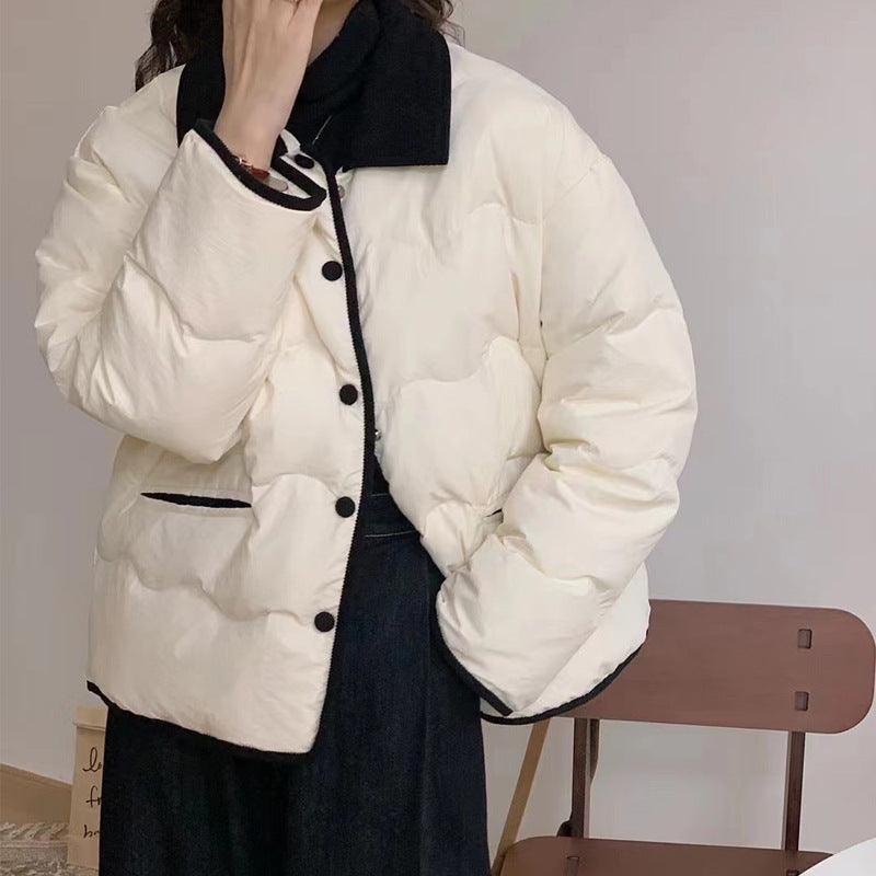 Women's Short Loose Down Cotton-padded Jacket Winter Thick Coat - Nioor