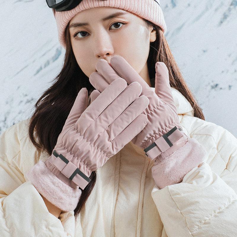 Winter Fleece-lined Thickened Touch Screen Gloves - Nioor