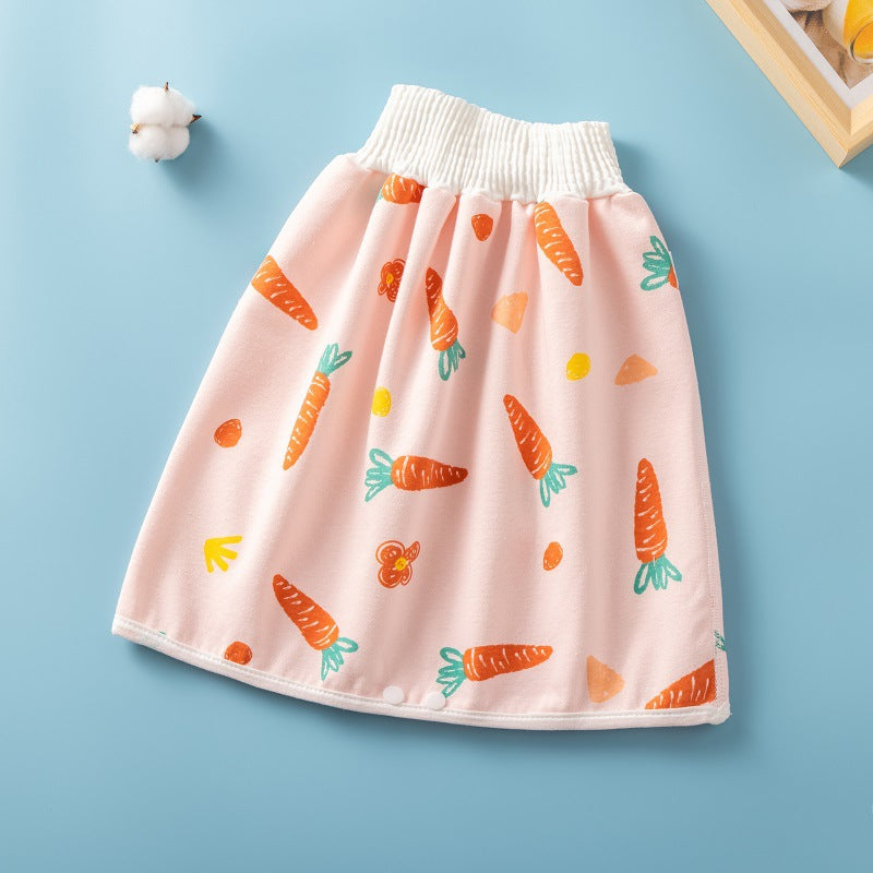 Waterproof Skirt Children's Absorbent Leak-proof High Waist