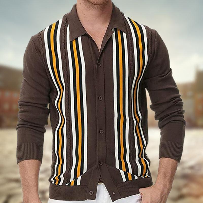 Men's Spring Thin Knitted Shirt For Business And Leisure - Nioor