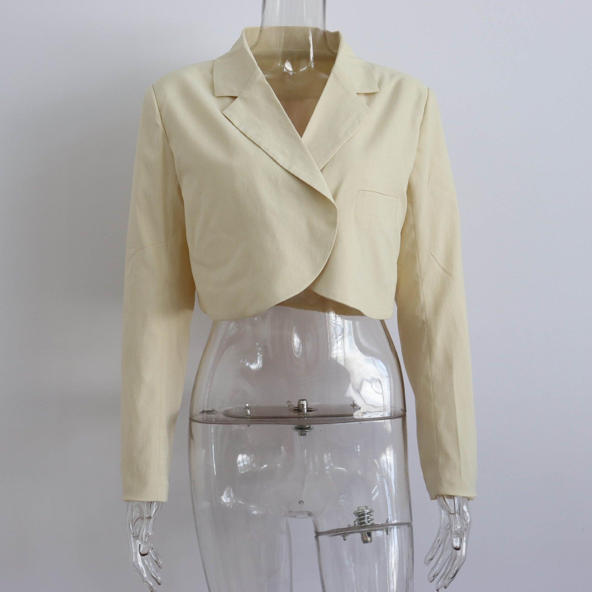 Casual Short Cardigan Women's Clothes Suit Jacket - Nioor