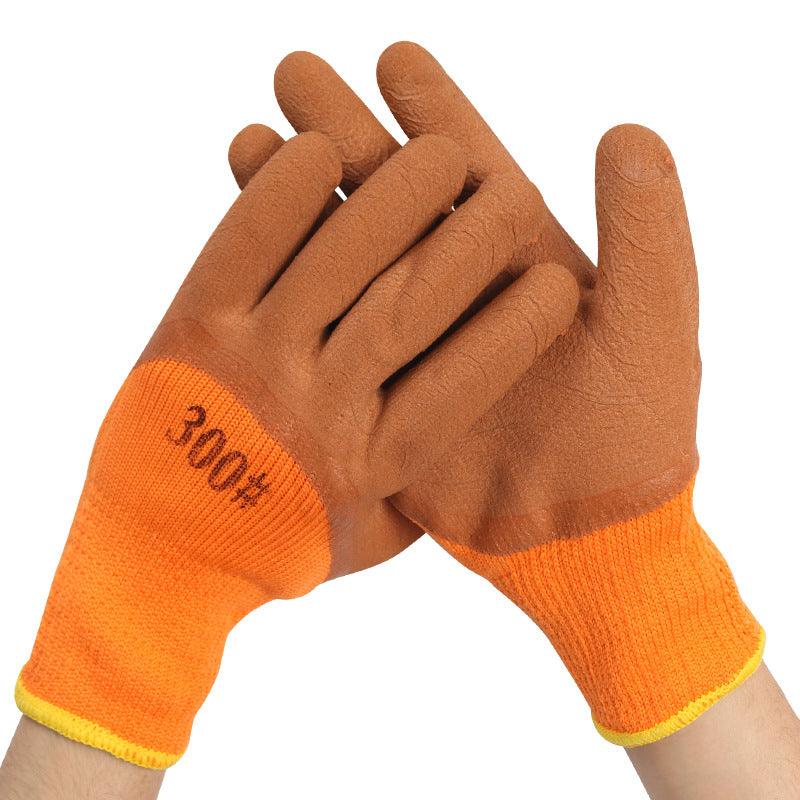 Warm-keeping And Cold-proof Extra Thick Fluffy Loop Foam Dipping Gloves - Nioor