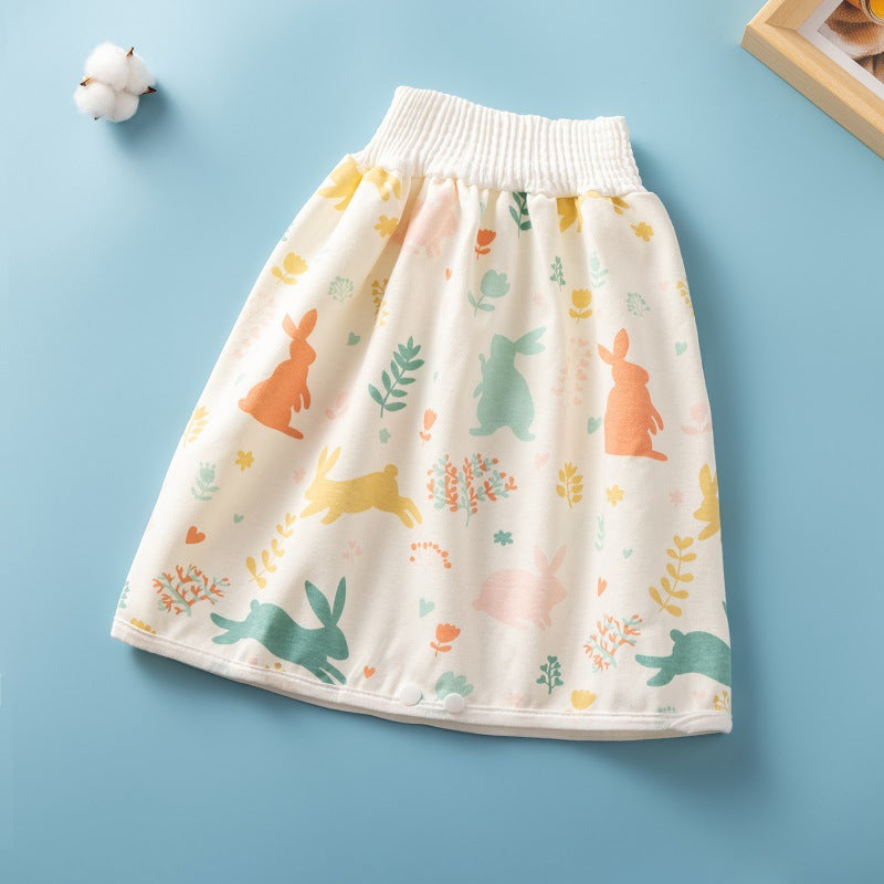 Waterproof Skirt Children's Absorbent Leak-proof High Waist