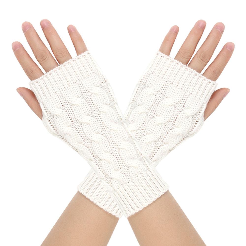 Warm Wool Gloves Winter Men's Open Finger - Nioor