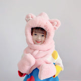 Children's Hat Scarf Gloves One-piece Hat - Nioor