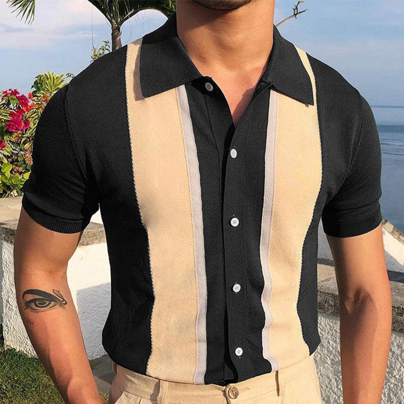 Single-breasted Cardigan Knitted Short Sleeve - Nioor